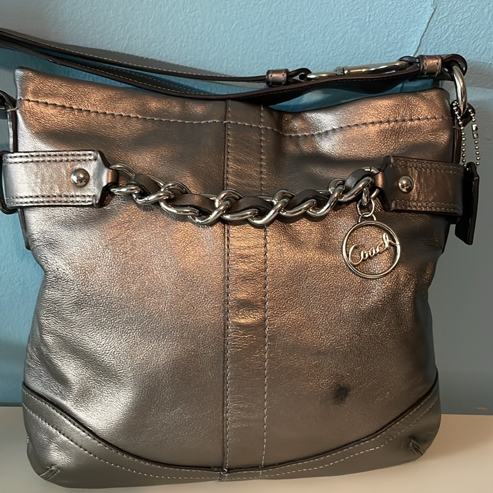 Coach Pewter Crossbody